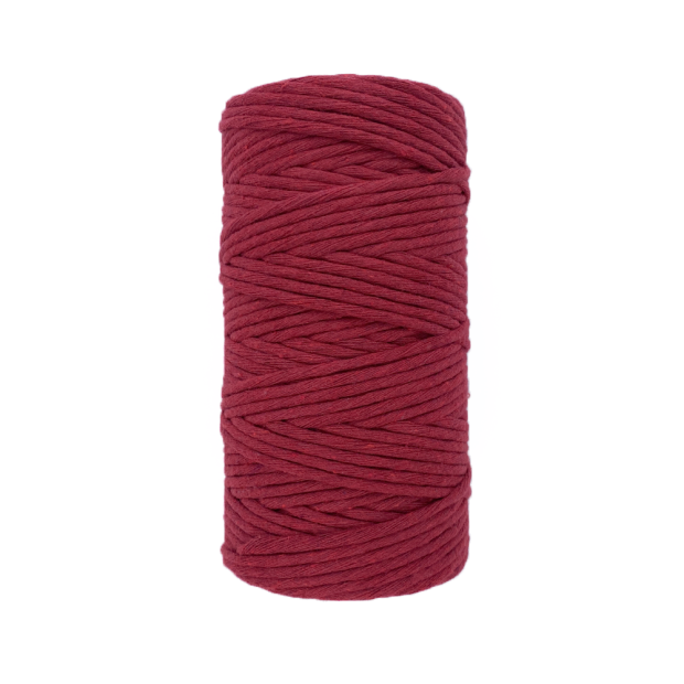 Fil coton ROUGE CERISE Macramé, 100% Français, 500G