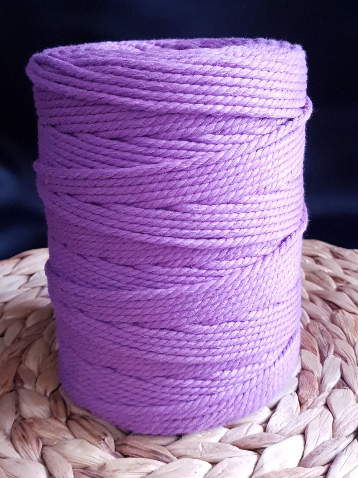 Fil coton Torsadé AMETHYSTE Macramé, 100% Français, 1KG