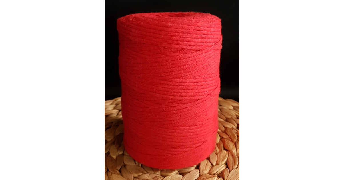 Corde Macramé 3mm X 100mm, Fil Macrame De Coton Naturel 4 Brins Torsadé