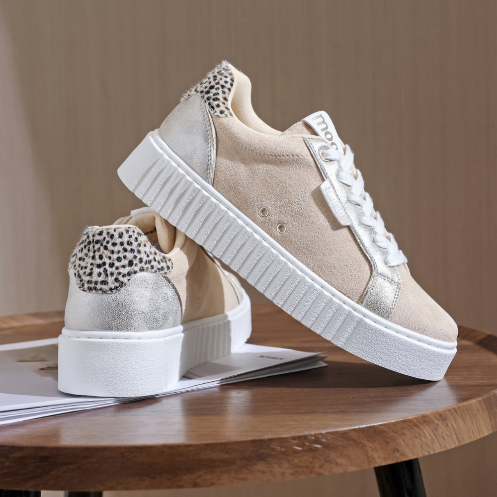 Baskets à lacets ALICIA Beiges - By MJ Boutique (3)