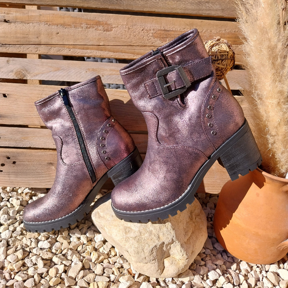 Bottines à talon ALEXA Metalisées 3-ByMJBoutique