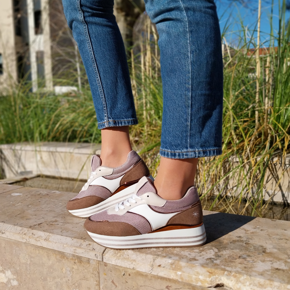 Baskets compensées CHARLOTTE Taupes-ByMJBoutique (7)