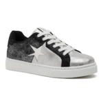 Baskets à lacets AGATHE argent- By MJ Boutique (2)