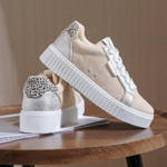 Baskets à lacets ALICIA Beiges - By MJ Boutique (3)