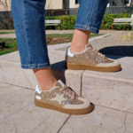 Baskets etoile a lacets TILIA dorées 2 - By MJ Boutique