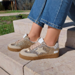 Baskets etoile a lacets TILIA dorées 3 - By MJ Boutique
