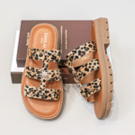 mules plateforme YAEL leopard