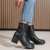 Bottines Delphine Noires irisées -ByMJBoutique