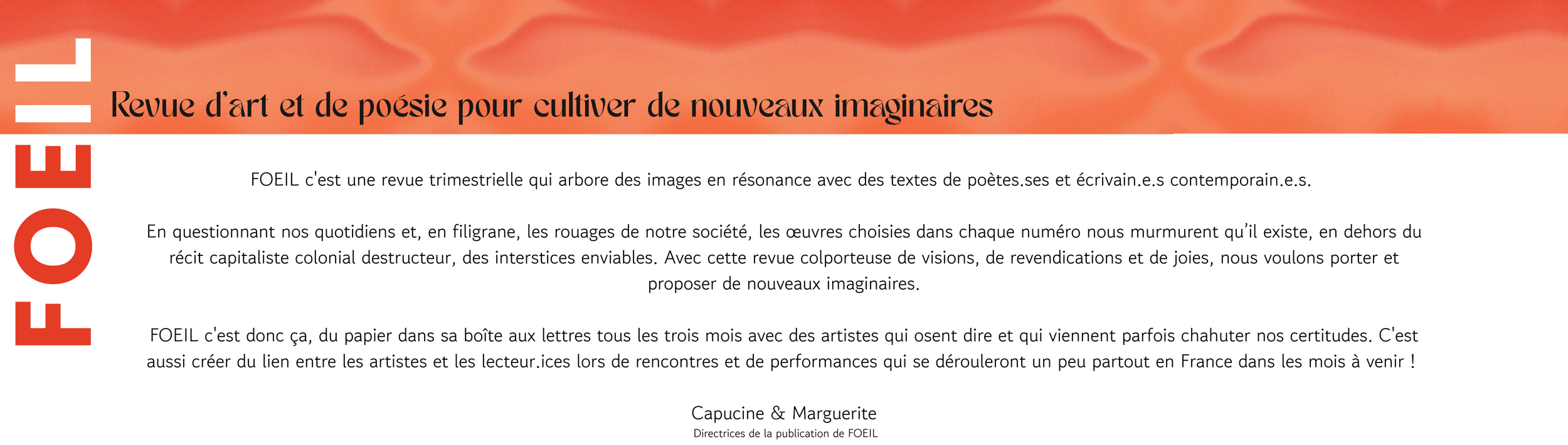Revue d’art et de poésie pour cultiver de nouveaux imaginaires (2)