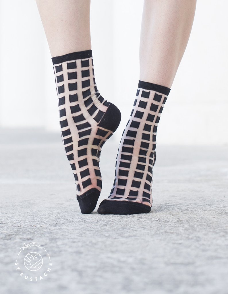 ST EUSTACHE chaussettes Ginza black Fringante (2)