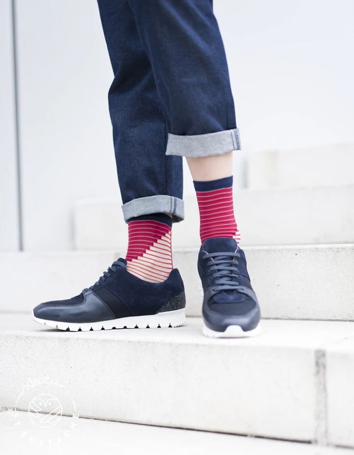 Chaussettes Shibuya red St eustache Fringante2