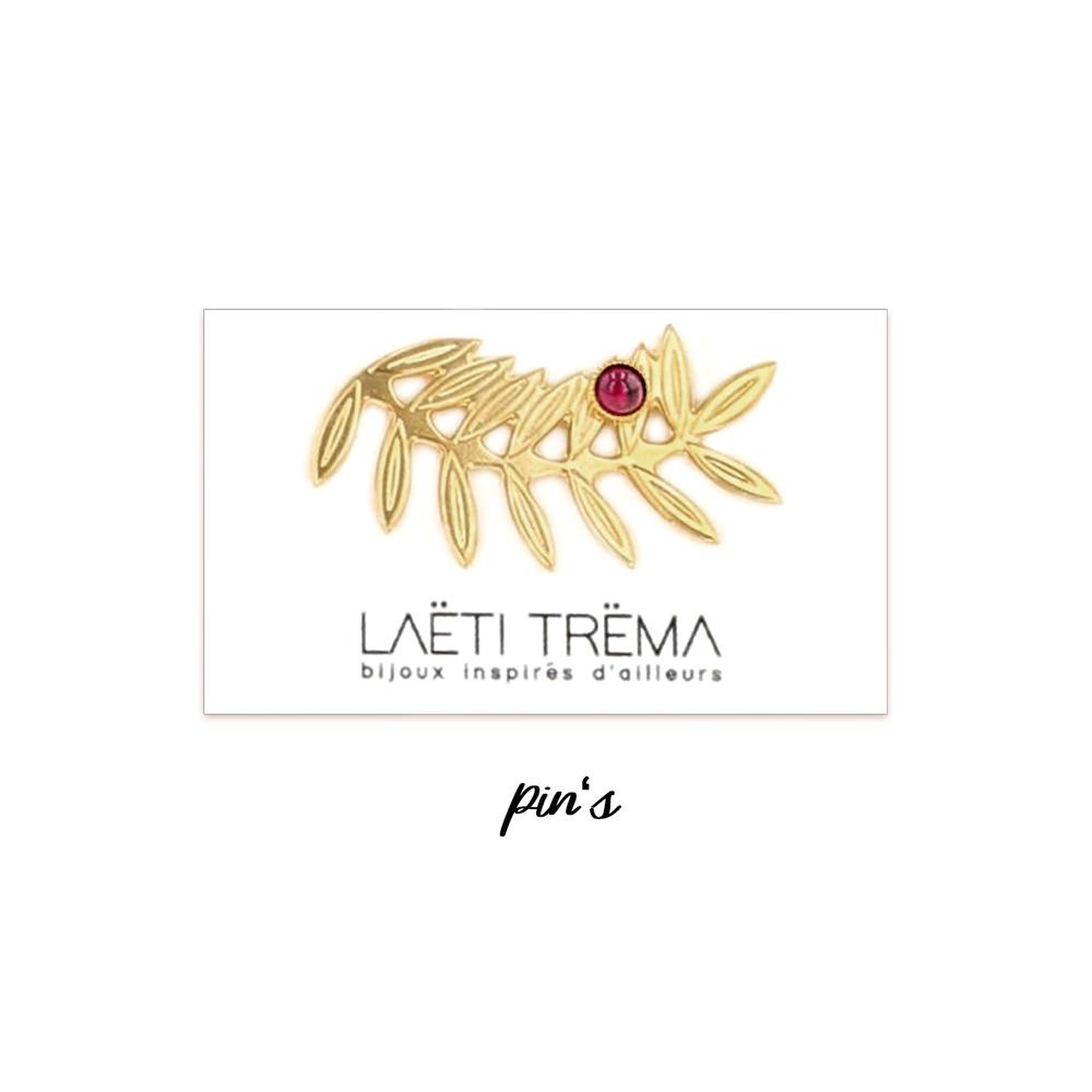 L.TREMA pins Alang grenat