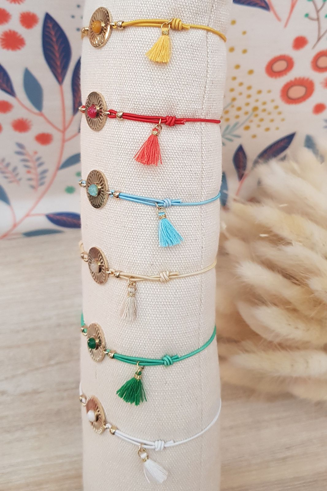 Bracelet fil medaille pierre 10 (4)_BD