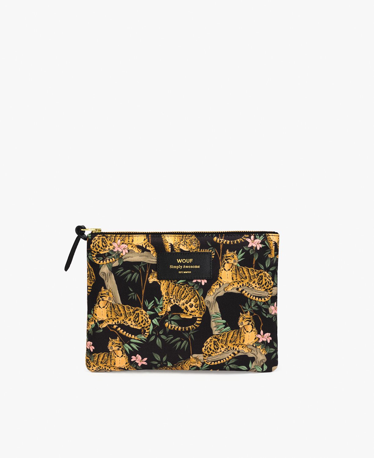 Black-Lazy-Jungle-Large-Pouch-Front