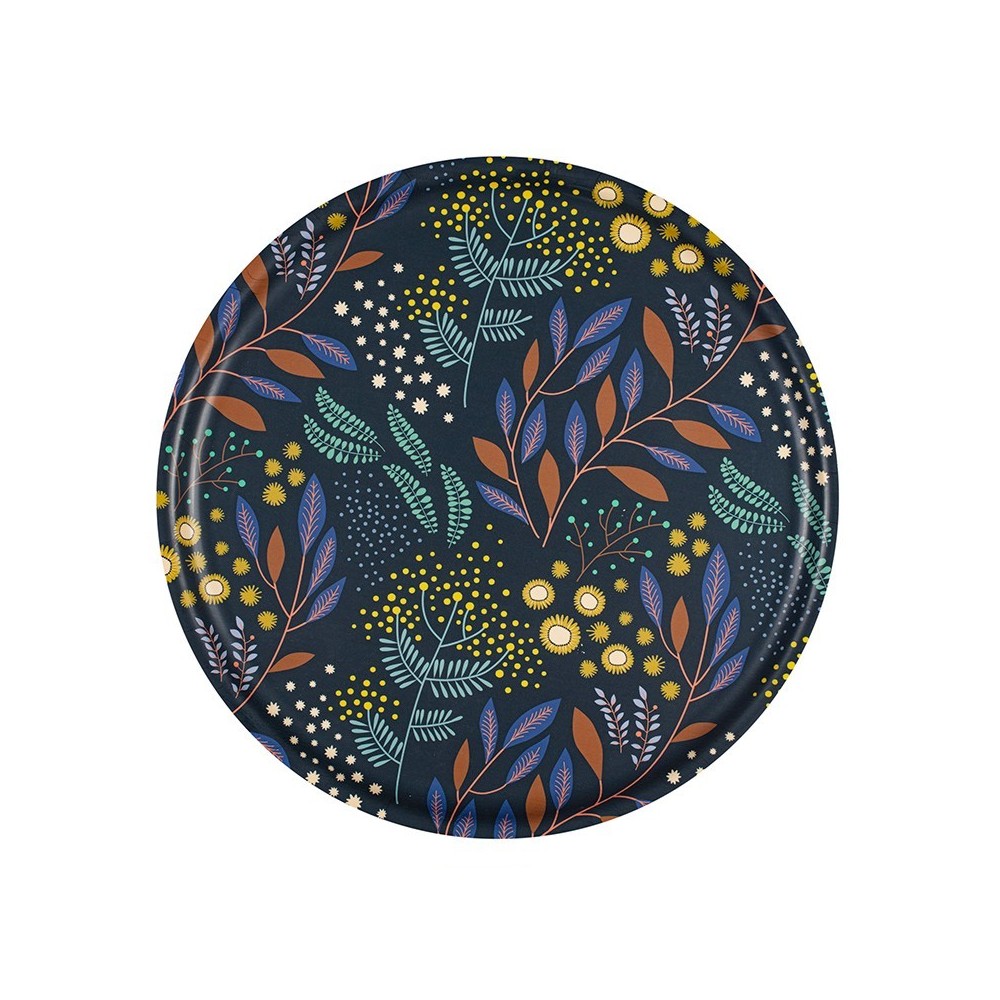 plateau-rond-en-bouleau-motif-mimosa-marine-35cm-