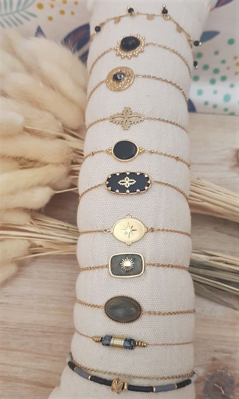ACIER bracelet chaine noir (1)