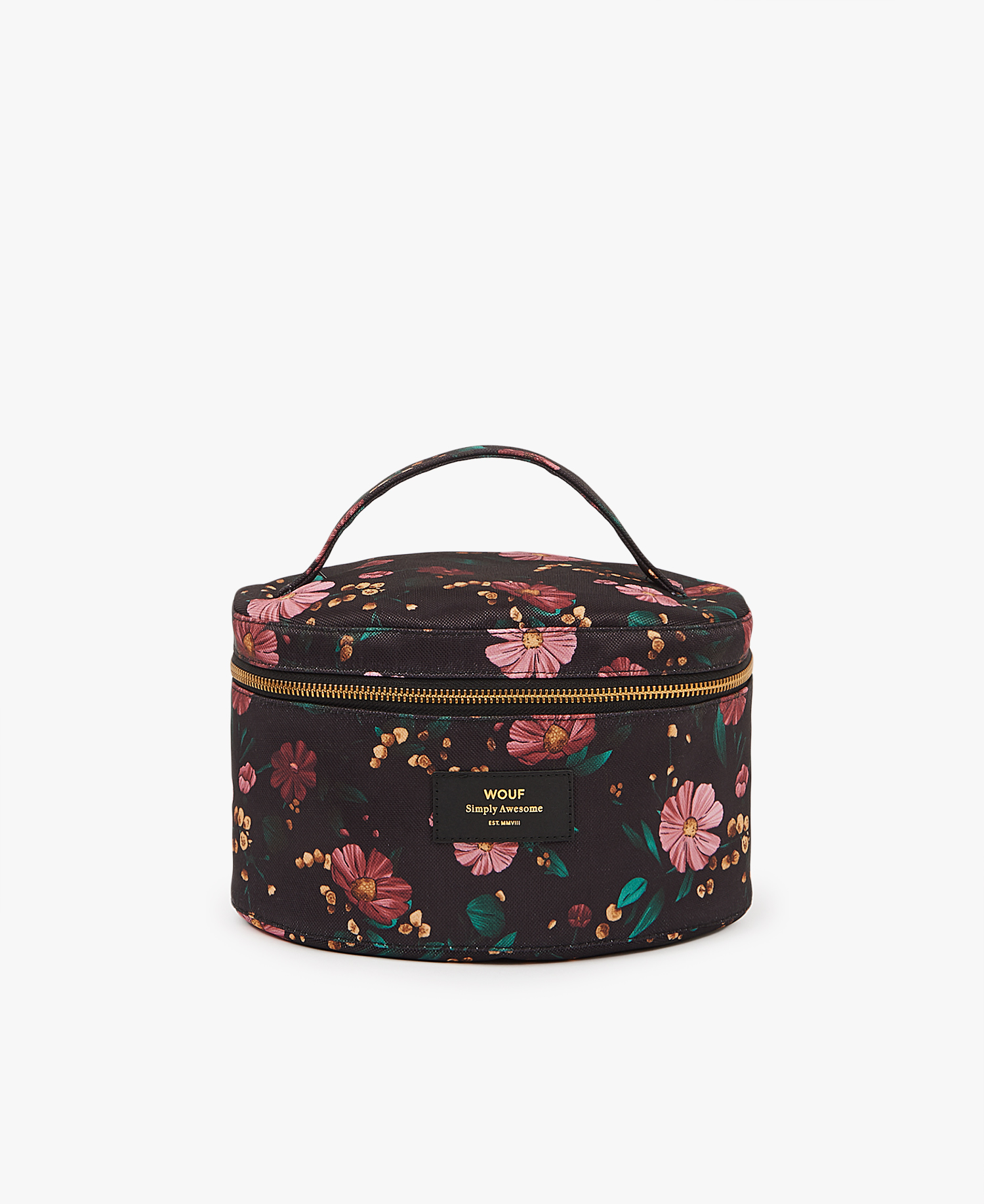 Black-Flowers-XL-Makeup-Bag-Front