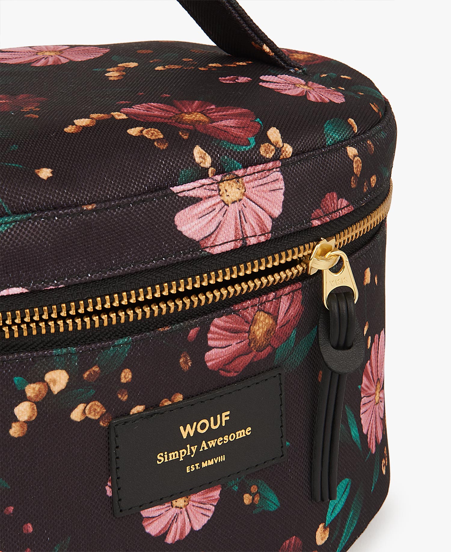 Black-Flowers-XL-Makeup-Bag-Label