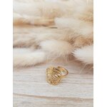 Bague feuille ronde ajourée (3)