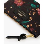 Black-Flowers-Small-Pouch-Bag-Detail