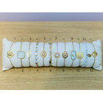 ACIER bracelet chaine BLANC (numero)