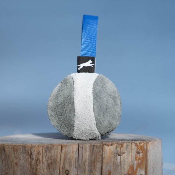Chewie-suede-ball-for-dog-training-blue-570x570