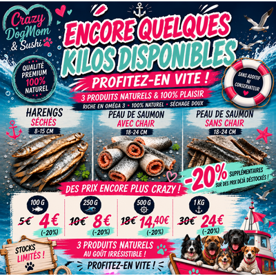 Promotion marine pour friandises canines