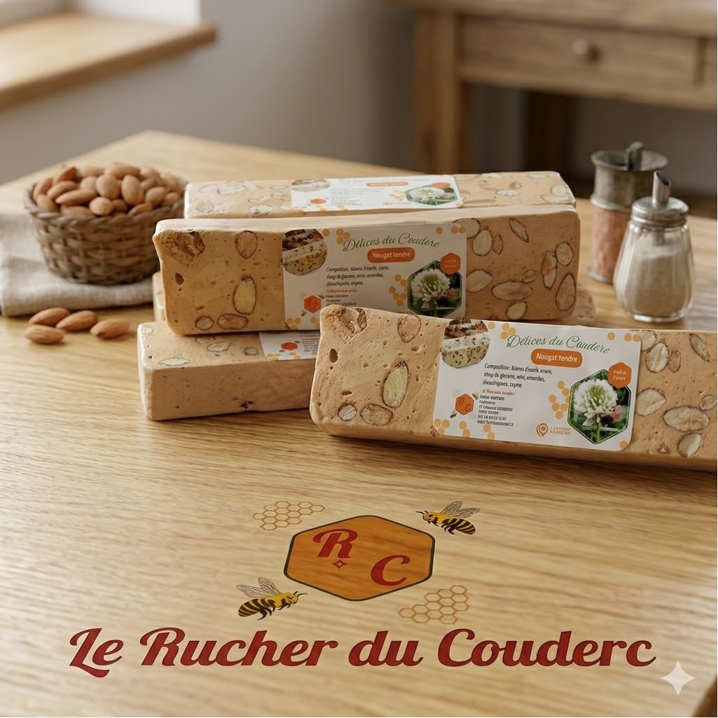 Barres de Nougat Miel & Amandes