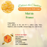 Perles de miel aux fruits rouges composition