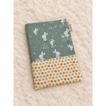 Pochette bébé en tissu, motifs lapins