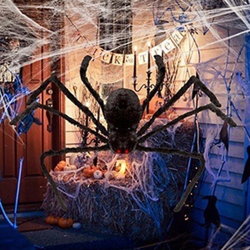 30cm-50cm-75cm-90cm-125cm-150cm-200cm-Black-Spider-Halloween-Decoration-Haunted-House-Prop-Indoor-Outdoor