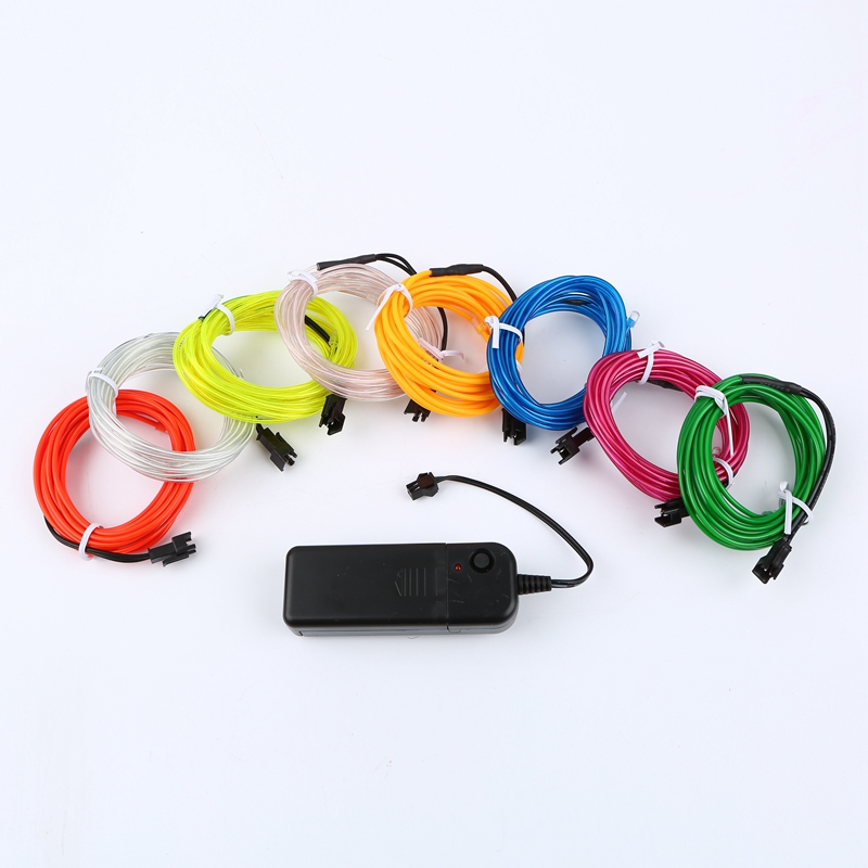 Glow-EL-Wire-Cable-LED-Neon-Christmas-Dance-Party-DIY-Costumes-Clothing-Luminous-Car-Light-Decoration