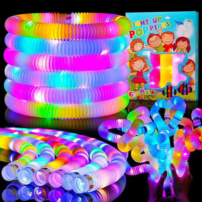 12-24PCSParty-Fluorescence-LED-Light-Glow-Sticks-Bracelets-Necklaces-Neon-Glow-Supplies-For-Xmas-Wedding-Colorful