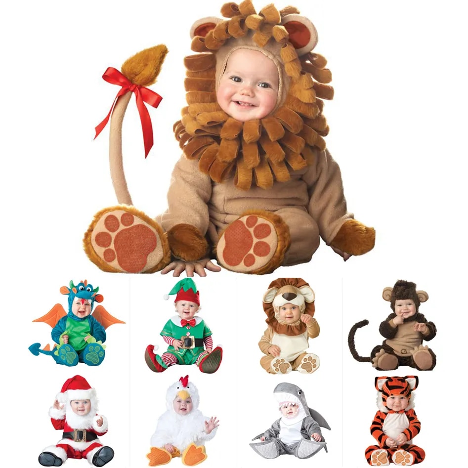 Purim-Dress-Christmas-Cartoon-Baby-Boys-Girls-Halloween-Dinosaur-Costume-Romper-Kids-Clothing-Set-Toddler-Co