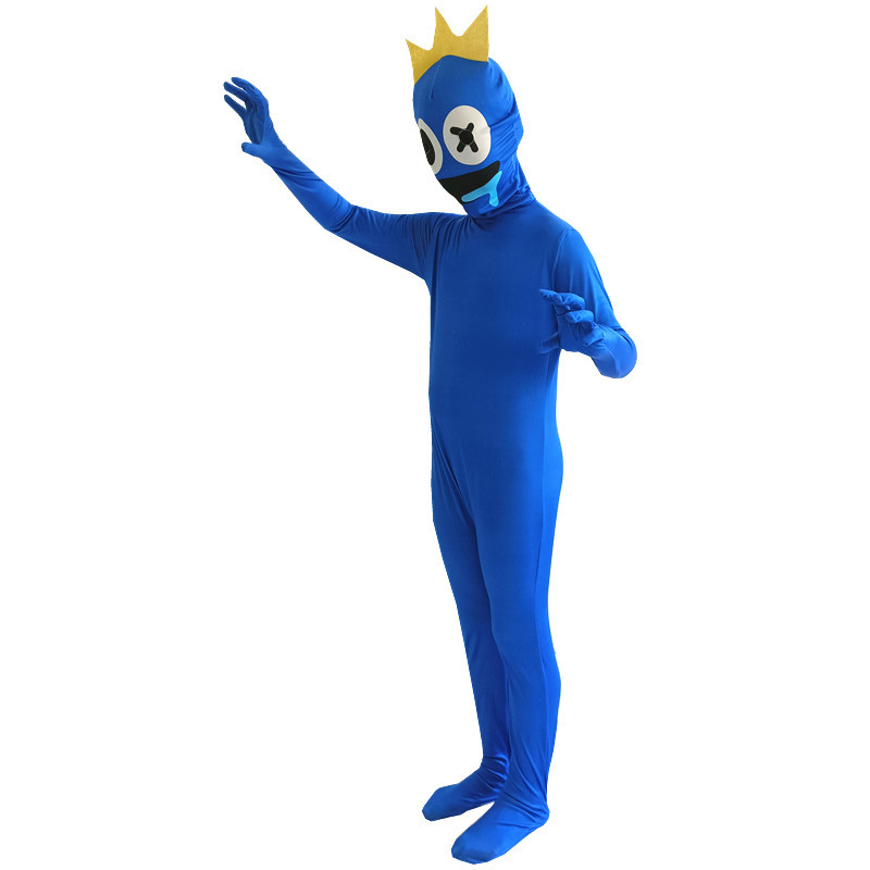 Rainbow-Friends-Costume-Kids-Boys-Blue-Monster-Wiki-Cosplay-Horror-Game-Halloween-Jumpsuit-Canival-Birthday-Party