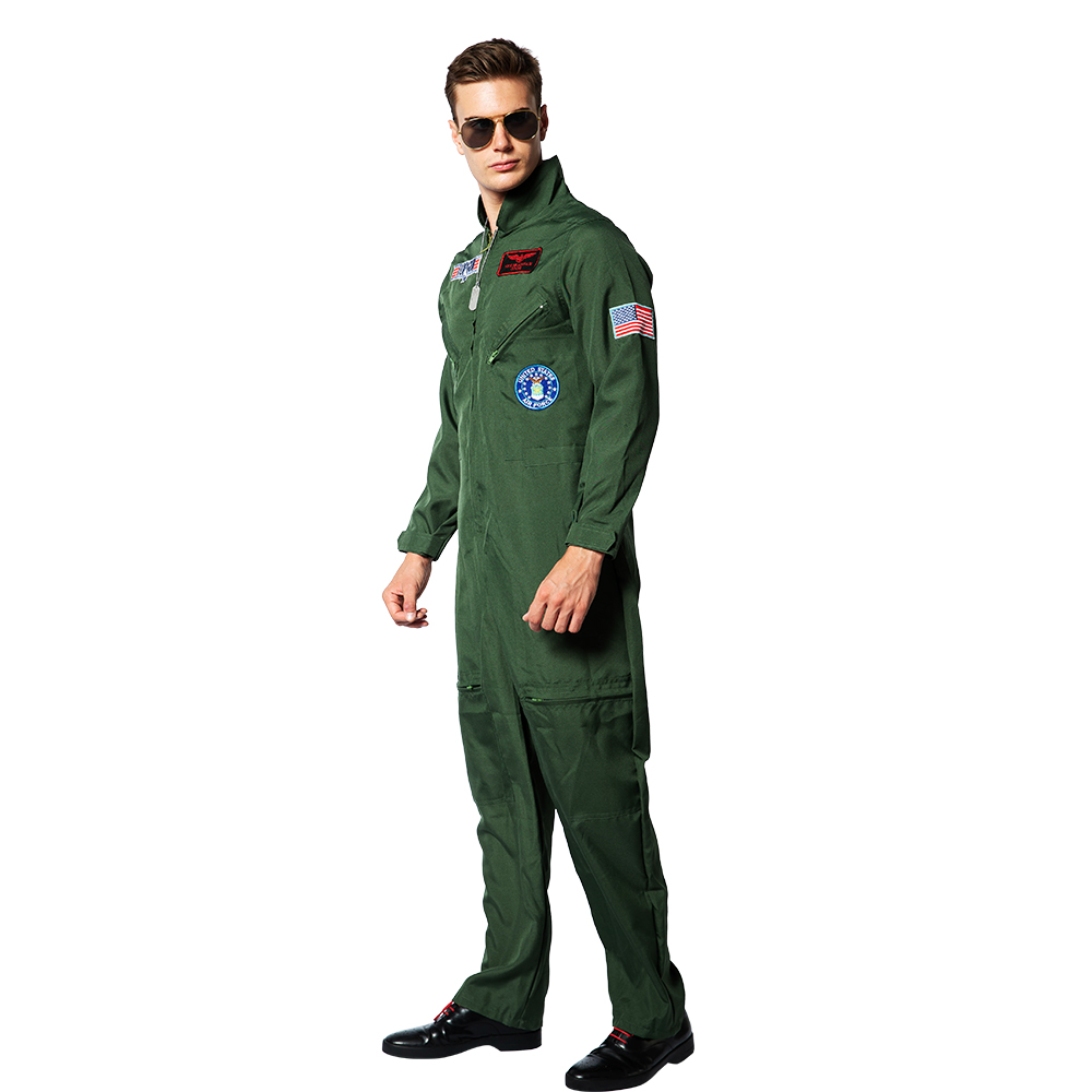 Eraspooky-Top-Gun-Movie-Cosplay-American-Airforce-Uniform-Halloween-Costumes-For-Men-Adult-Army-Green-Military