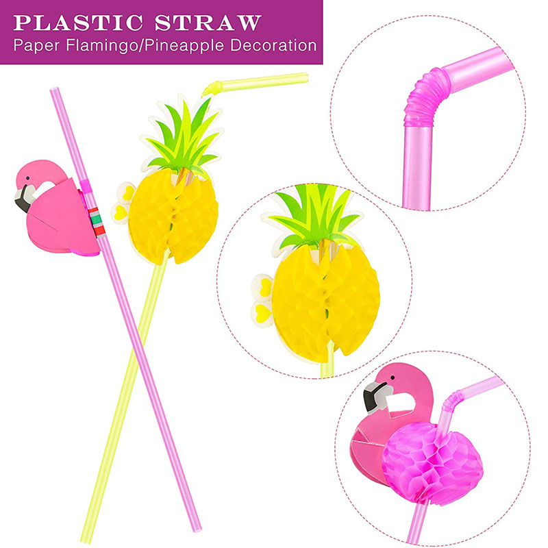 25-50Pcs-Flamingo-Disposable-Straws-Pineapple-Drinking-Straws-Hawaiian-Beach-Tropical-Birthday-Party-Decoration-Wedding-Supplies