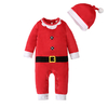2023-Christmas-Cosplay-Baby-Girl-Clothes-Suit-Red-Newborn-Velvet-New-Year-Baby-Boy-Clothing-Hat