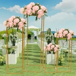 4PCS-Gold-Metal-Wedding-Flower-Stand-Floor-Vases-Flowers-Column-Stand-Road-Lead-Rack-for-Wedding