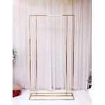 Wedding-Arch-Square-Backdrop-balloon-Stand-Background-Shiny-Metal-Gold-Plating-Outdoor-Artificial-Flower-Door-Shelf