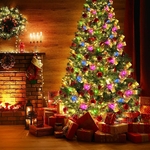 New-Ribbon-Fairy-Light-XMAS-Decoration-Christmas-Tree-Ornaments-For-Home-2023-Xmas-String-Lights-Navidad