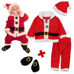 2023-Christmas-Cosplay-Baby-Girl-Clothes-Suit-Red-Newborn-Velvet-New-Year-Baby-Boy-Clothing-Hat