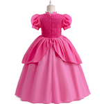 Girls-Peach-Princess-Dress-Game-Role-Playing-Cosplay-Costume-Birthday-Party-Stage-Performace-Outfits-Kids-Carnival