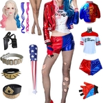 Girls-Women-Suicide-Harley-Cosplay-Costumes-Squad-Quinn-Monster-Jacket-Pants-Sets-Halloween-Anime-Costume
