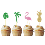 10pcs-Palm-Leaves-Flamingo-Cupcake-Topper-Hawaiian-Luau-Summer-Party-Cake-Decoration-Kids-Jungle-Birthday-Party