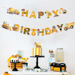 Construction-Theme-Disposable-Tableware-Excavator-Vehicle-Birthday-Party-Decor-Kids-Boy-Bulldozer-Tractor-Truck-Party-Supplies