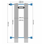 dimensions pont 4 colonnes
