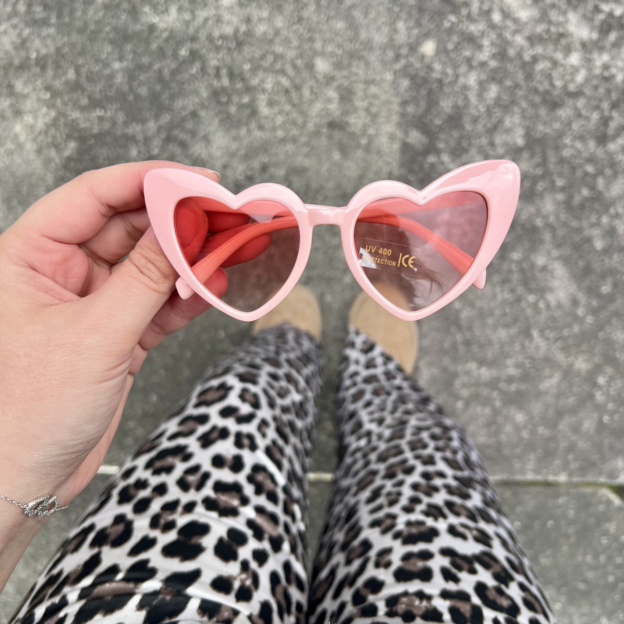 Lunette coeur decalmile rose