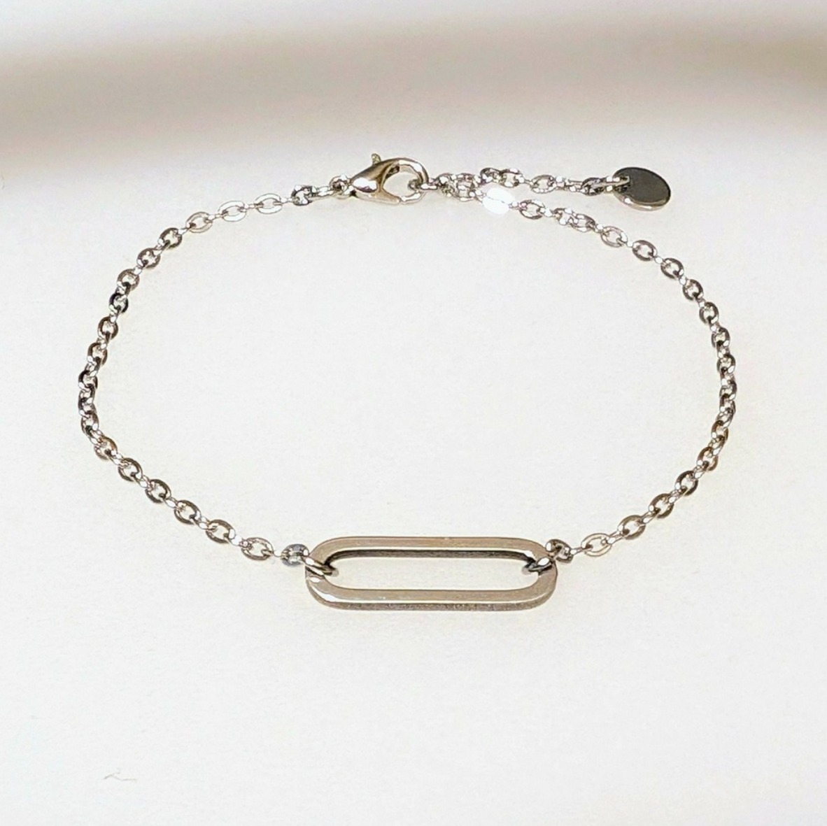 Bracelet argenté Trombone