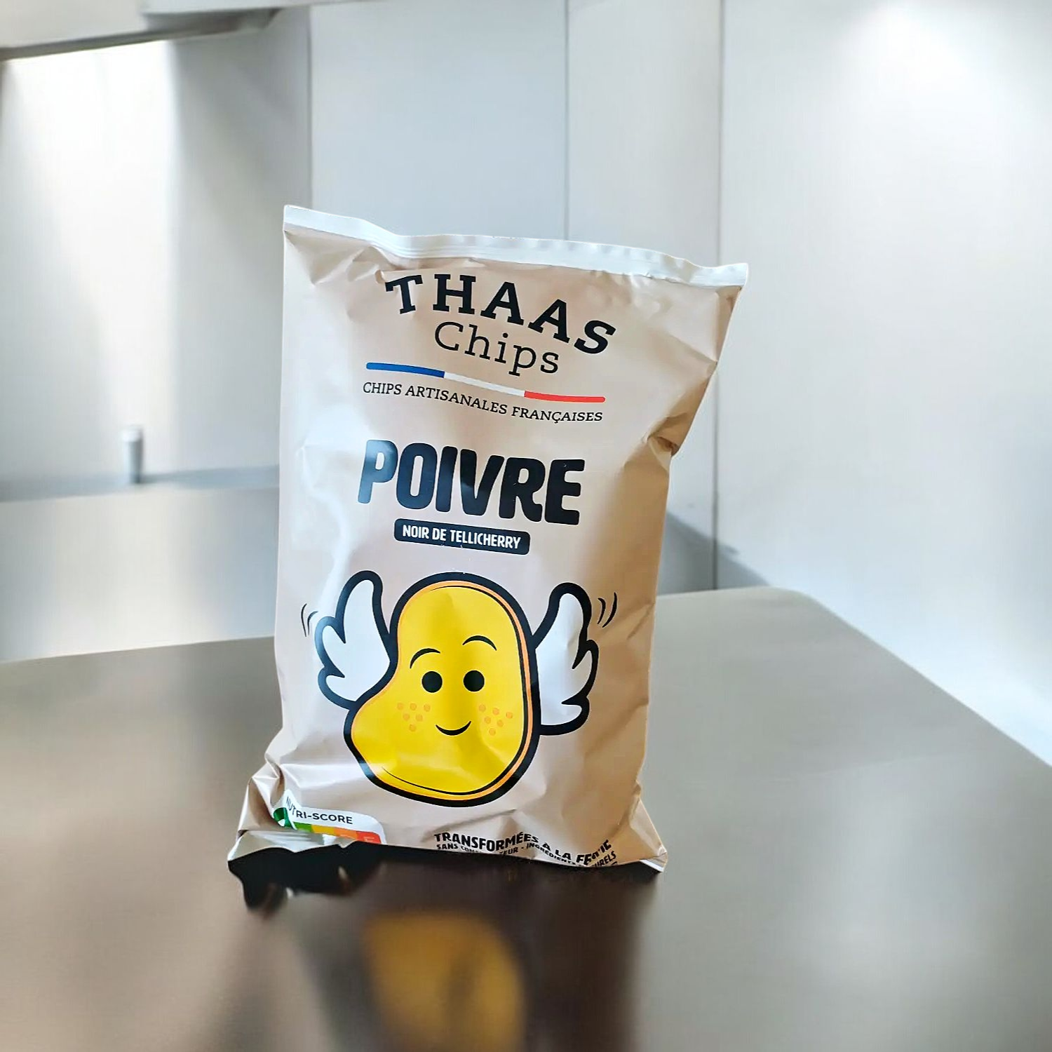 Chips au Poivre Noir de Tellicherry 110g - Thaas Chips
